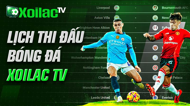 Lịch thi đấu bóng đá Xôi lạc TV Lịch thi đấu bóng đá Xôi lạc TV