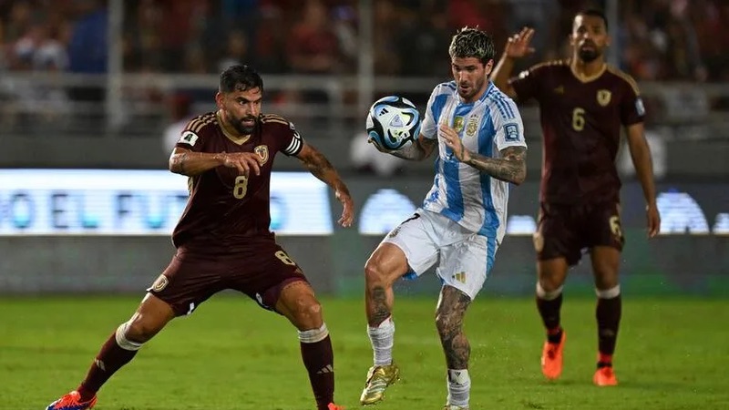 Argentina vs Venezuela có sự chênh lệch rất lớn