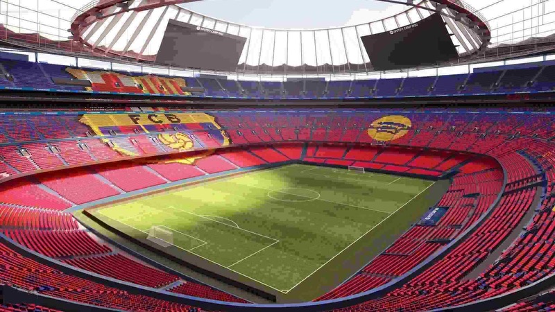 Camp Nou  của Barca cũng là một kiến trúc ấn tượng